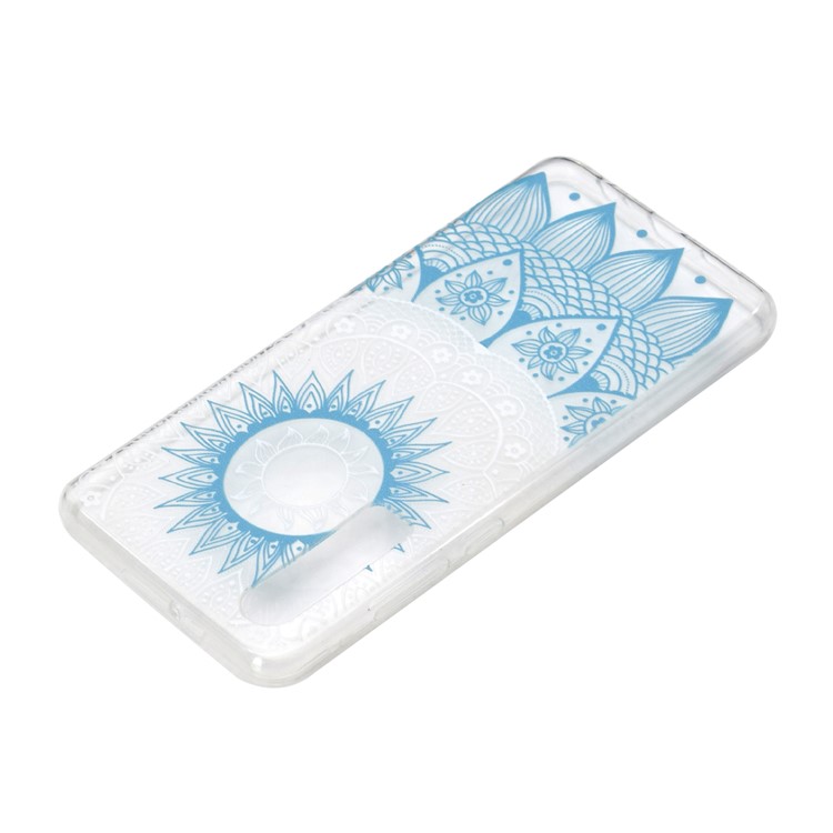 Pattern Printing Soft TPU Shell for Huawei P30 - Blue Mandala-4