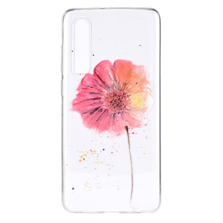 Pattern Printing Soft TPU Mobile Case for Huawei P30 - Vivid Flower-2