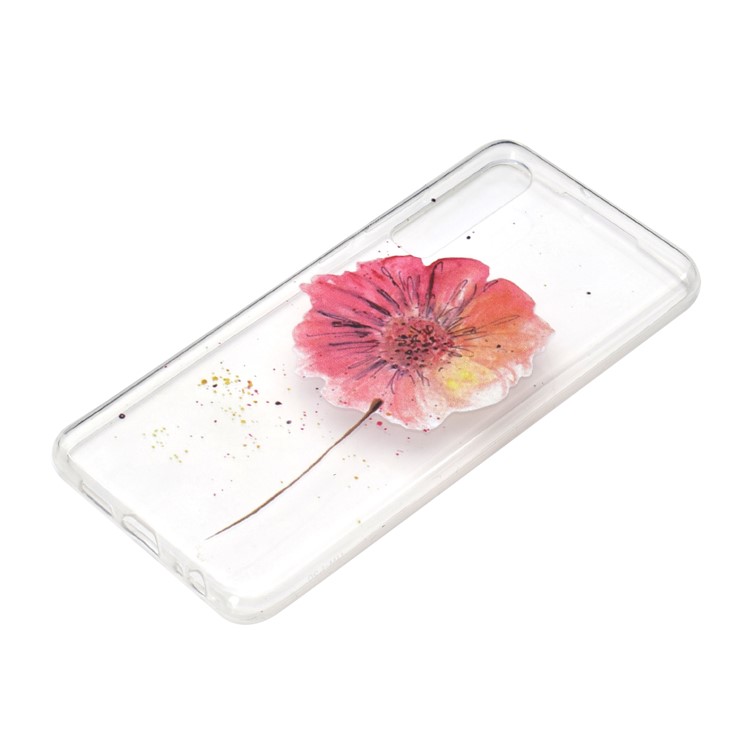 Pattern Printing Soft TPU Mobile Case for Huawei P30 - Vivid Flower-3