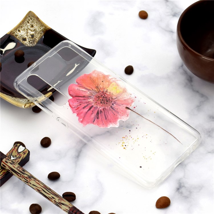 Pattern Printing Soft TPU Mobile Case for Huawei P30 - Vivid Flower-6