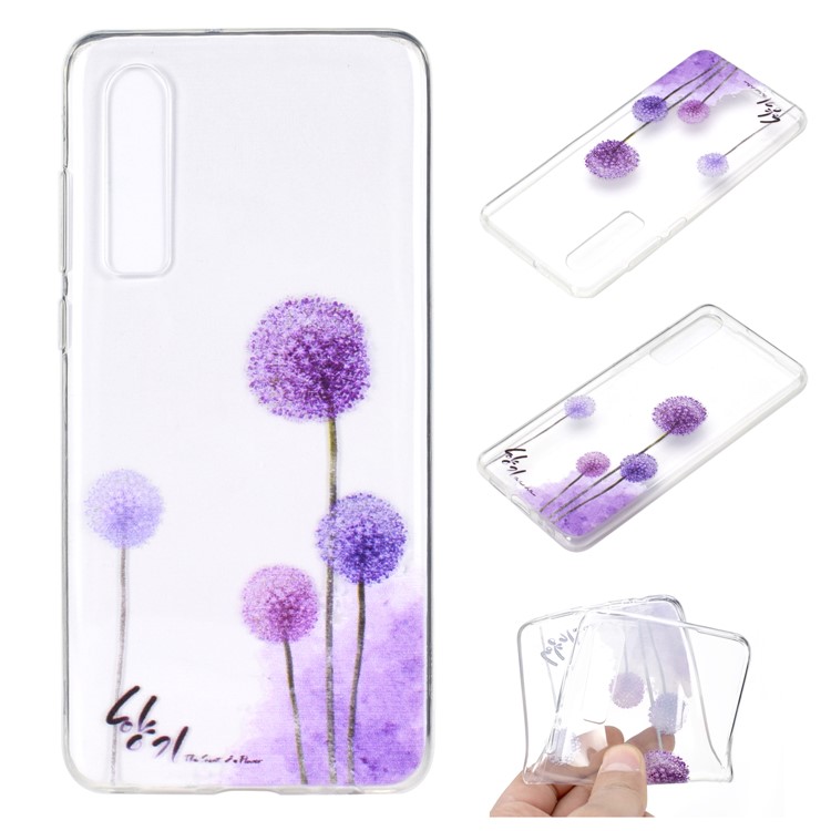 Pattern Printing TPU Mobile Phone Cover for Huawei P30 - Dandelion-1