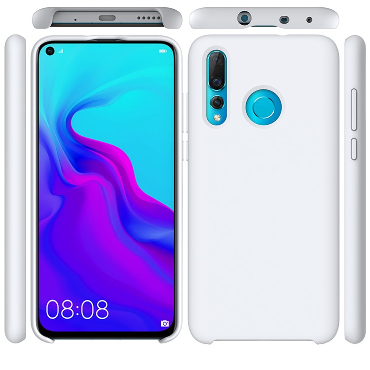 Liquid Silicone Mobile Phone Cover for Huawei nova 4 - White-2