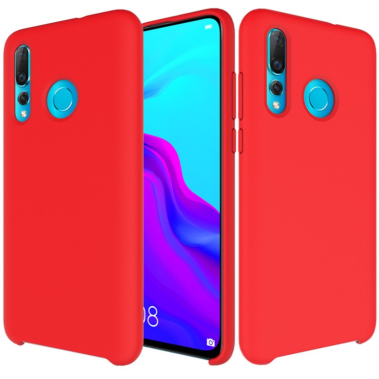 Liquid Silicone Mobile Phone Shell for Huawei nova 4 - Red-1