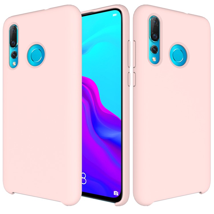 Liquid Silicone Cell Phone Case for Huawei nova 4 - Pink-1