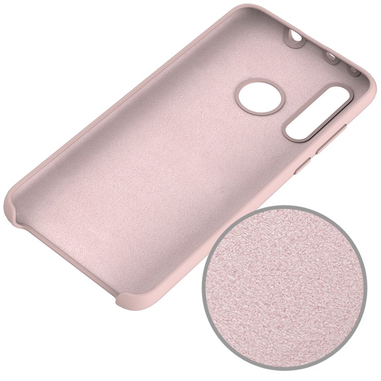 Liquid Silicone Cell Phone Case for Huawei nova 4 - Pink-5