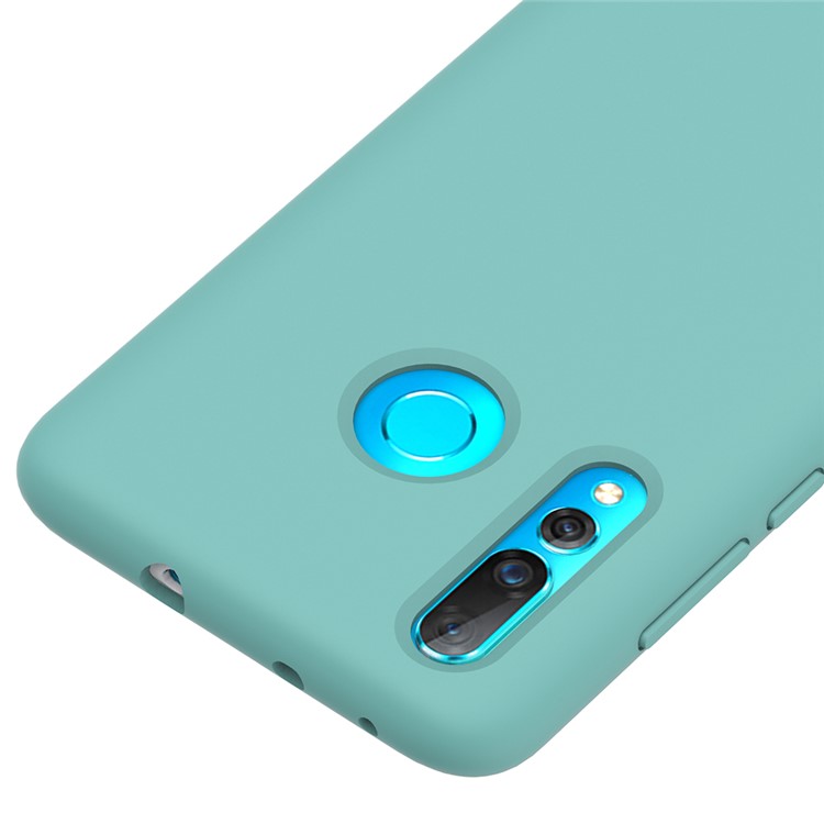 Liquid Silicone Protection Case Shell for Huawei nova 4 - Cyan-3