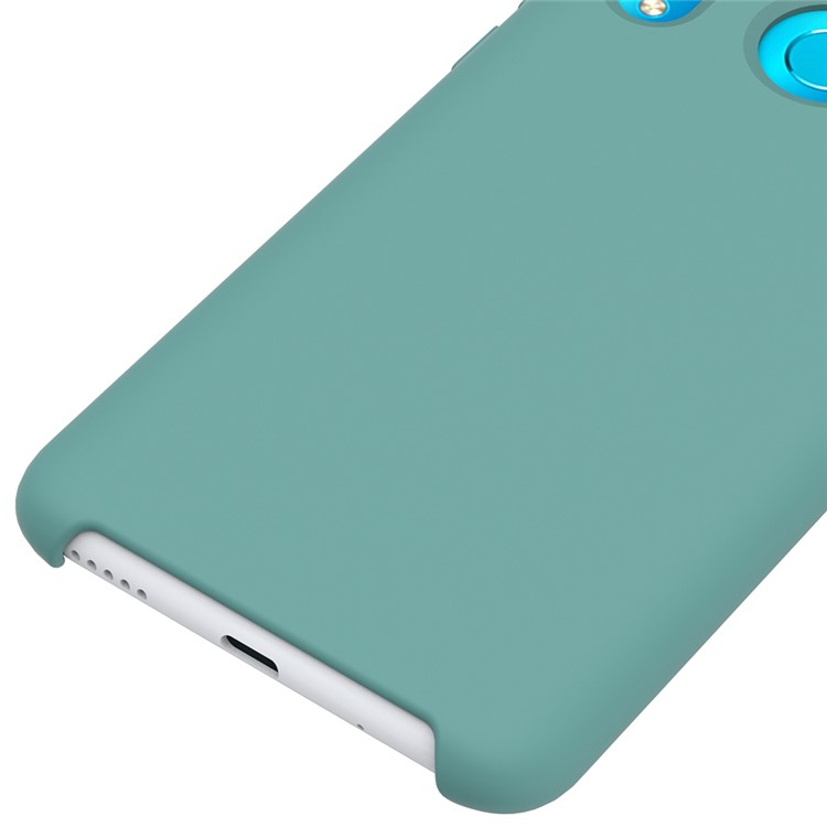 Liquid Silicone Protection Case Shell for Huawei nova 4 - Cyan-4