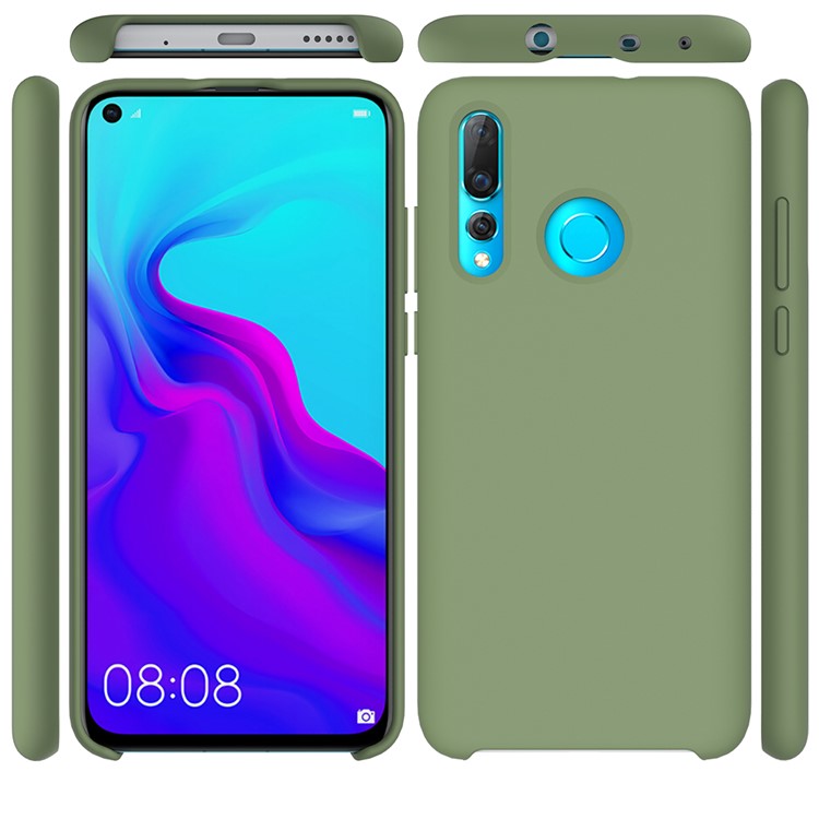 Liquid Silicone Phone Casing Cover for Huawei nova 4 - Green-2