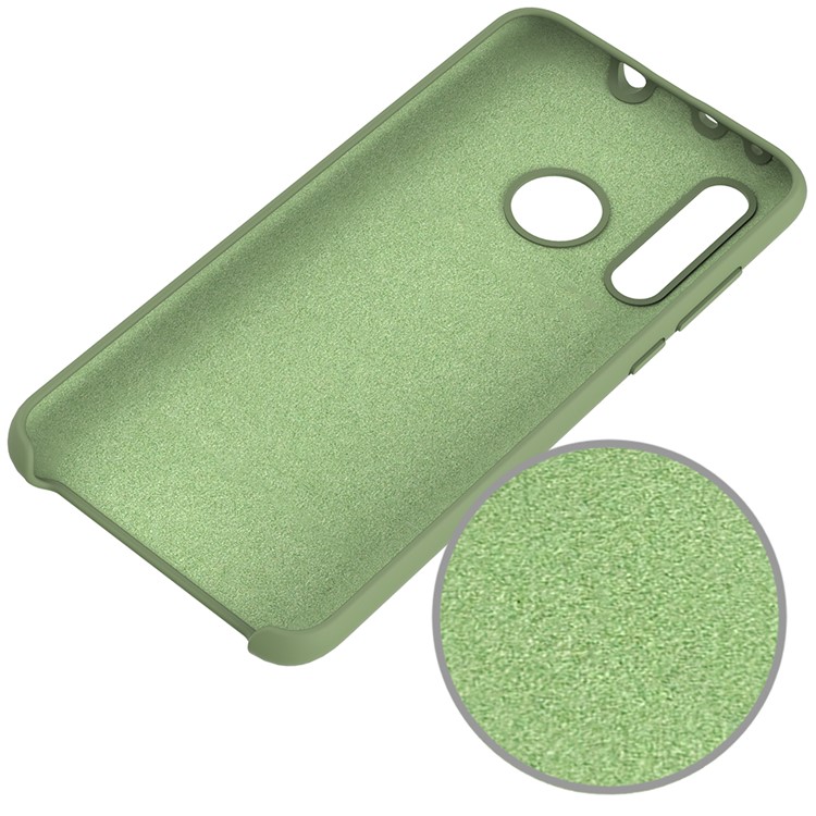 Liquid Silicone Phone Casing Cover for Huawei nova 4 - Green-5