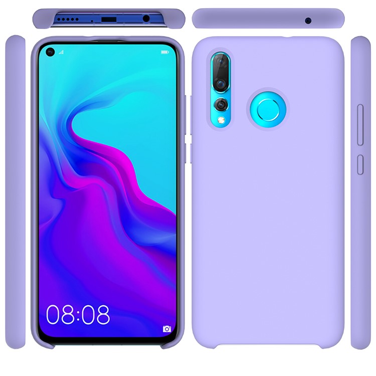 Liquid Silicone Mobile Case Accessory for Huawei nova 4 - Purple-2