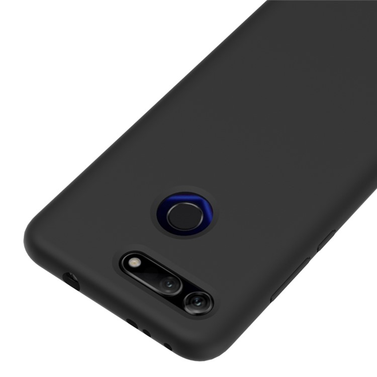 Liquid Silicone Mobile Case for Huawei Honor View 20/V20 - Black-3