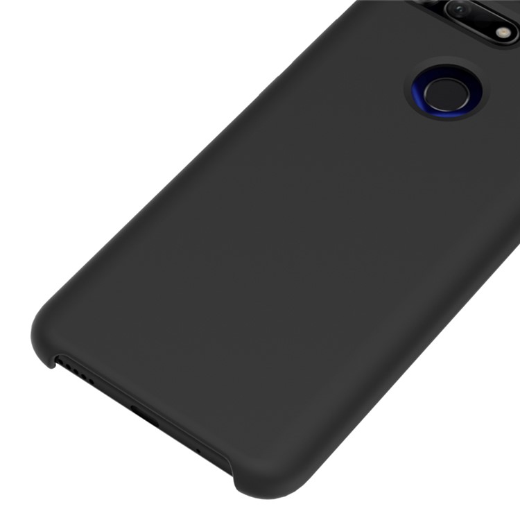 Liquid Silicone Mobile Case for Huawei Honor View 20/V20 - Black-4