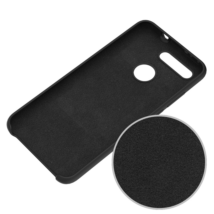 Liquid Silicone Mobile Case for Huawei Honor View 20/V20 - Black-5