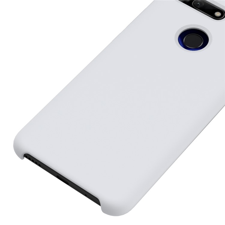 Capa Móvel de Silicone Líquido Para Huawei Honor View 20/V20 - Branco