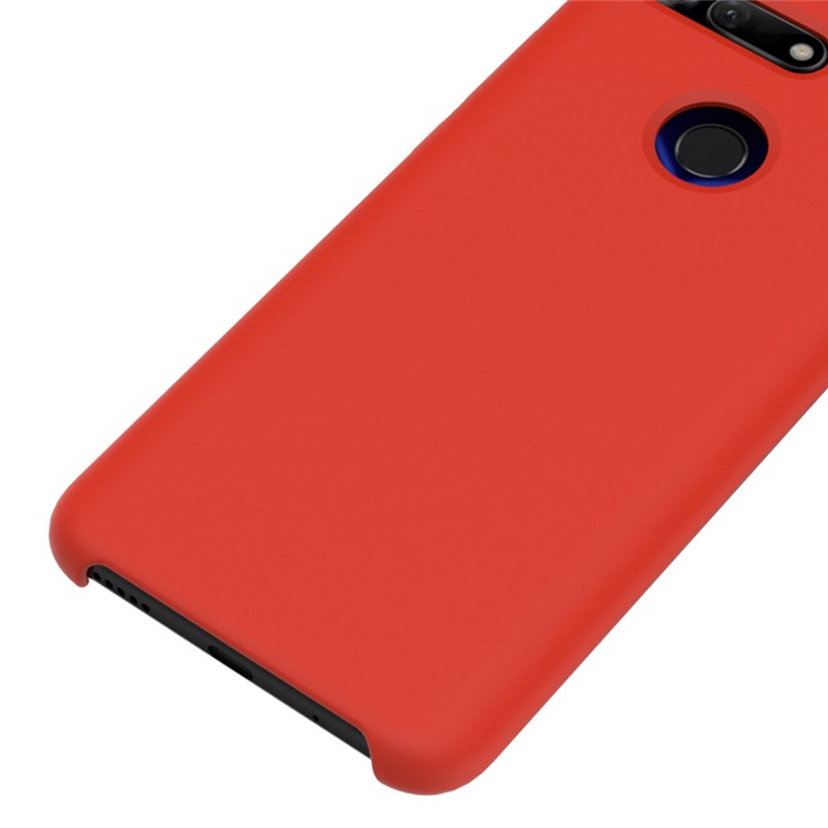 Liquid Silicone Mobile Shell for Huawei Honor View 20/V20 - Red-4