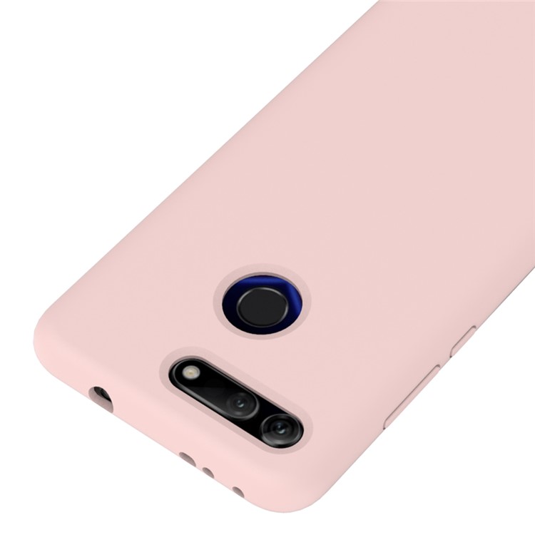 Liquid Silicone Phone Case for Huawei Honor View 20/V20 - Pink-3