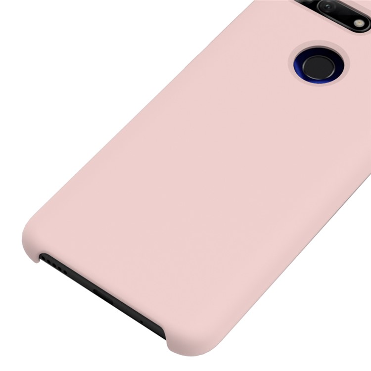 Liquid Silicone Phone Case for Huawei Honor View 20/V20 - Pink-4