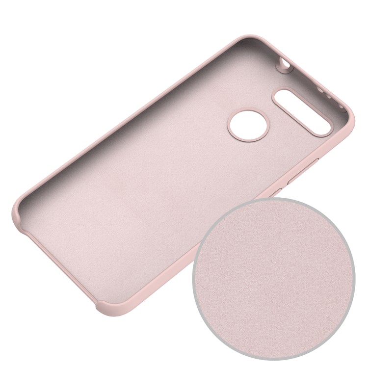 Liquid Silicone Phone Case for Huawei Honor View 20/V20 - Pink-5