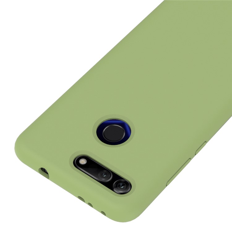 Liquid Silicone Cellphone Cover for Huawei Honor View 20/V20 - Green-3