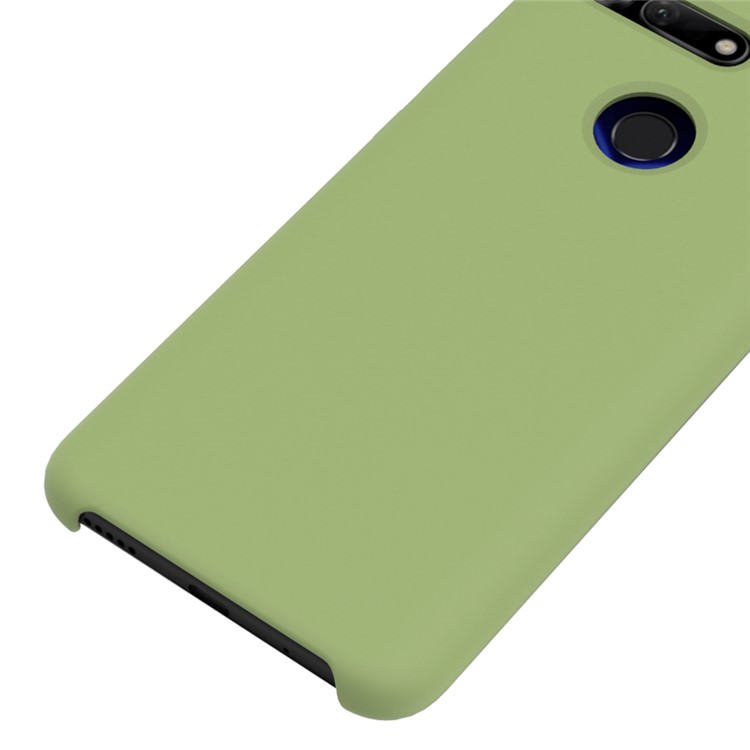 Liquid Silicone Cellphone Cover for Huawei Honor View 20/V20 - Green-4