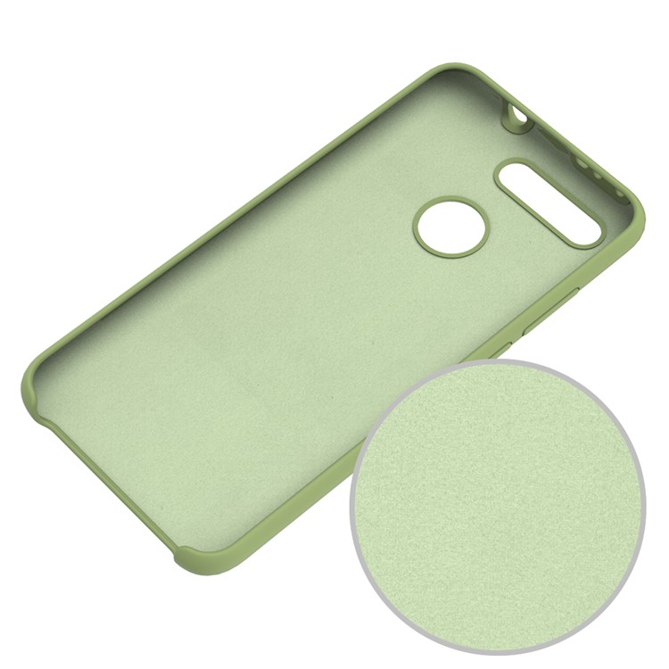 Liquid Silicone Cellphone Cover for Huawei Honor View 20/V20 - Green-5