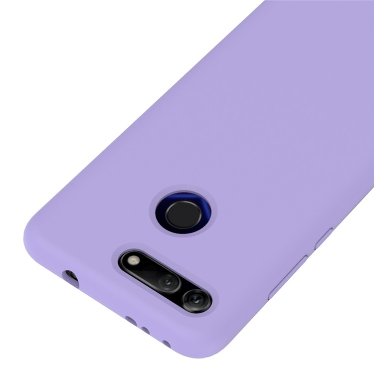 Liquid Silicone Case Accessory for Huawei Honor View 20/V20 - Purple-3