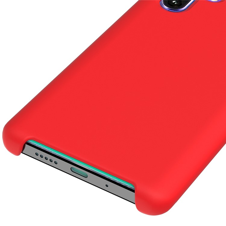 Liquid Silicone Protective Phone Shell for Huawei P30 Pro - Red-4