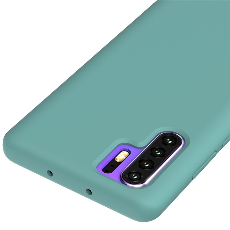 Liquid Silicone Protector Case for Huawei P30 Pro - Cyan-3