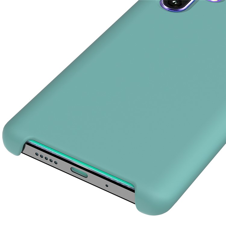 Liquid Silicone Protector Case for Huawei P30 Pro - Cyan-4