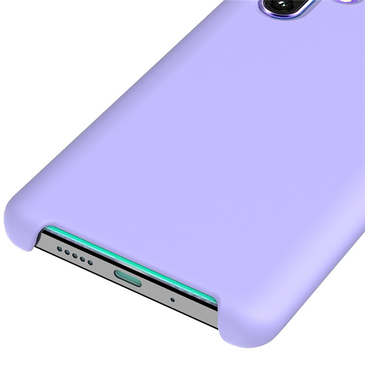 Custodia di Telefono in Silicone Liquido Per Huawei P30 Pro, Cover di Protezione in Microfibra Anti-graffio Morbida - Viola-4