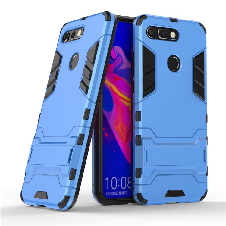 Plastic + TPU Combo Case with Kickstand for Huawei Honor View 20 / Honor V20 - Baby Blue-1