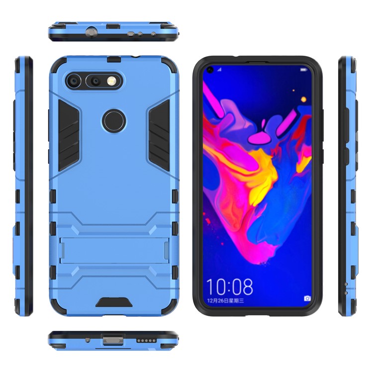 Plastic + TPU Combo Case with Kickstand for Huawei Honor View 20 / Honor V20 - Baby Blue-2