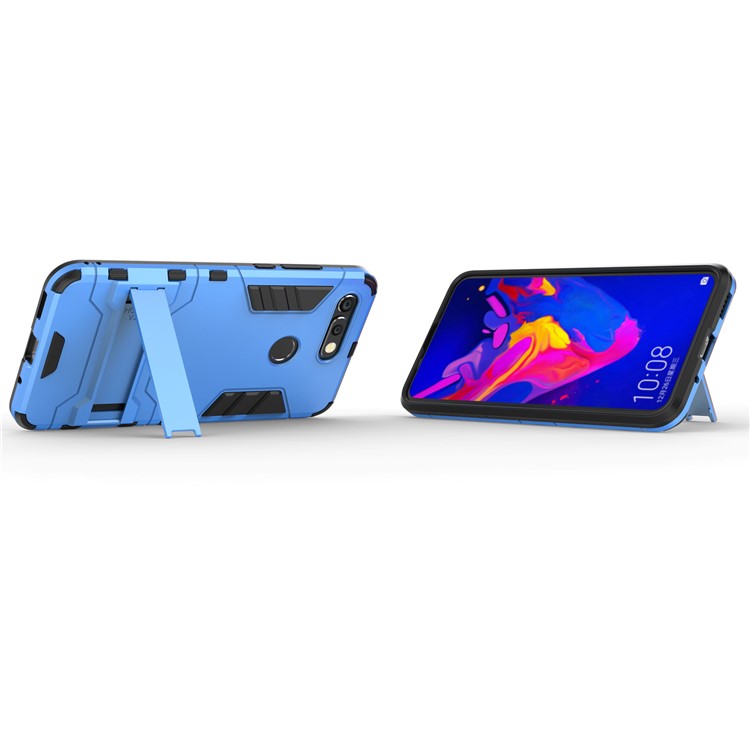 Plastic + TPU Combo Case with Kickstand for Huawei Honor View 20 / Honor V20 - Baby Blue-4