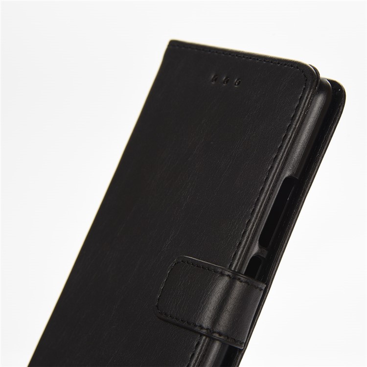 Capa de Carteira de Couro de Estilo Retrô Para Huawei P9 Lite - Preto