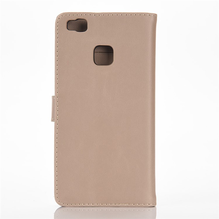 Retro Style Leather Wallet Flip Cover for Huawei P9 Lite - Grey-2