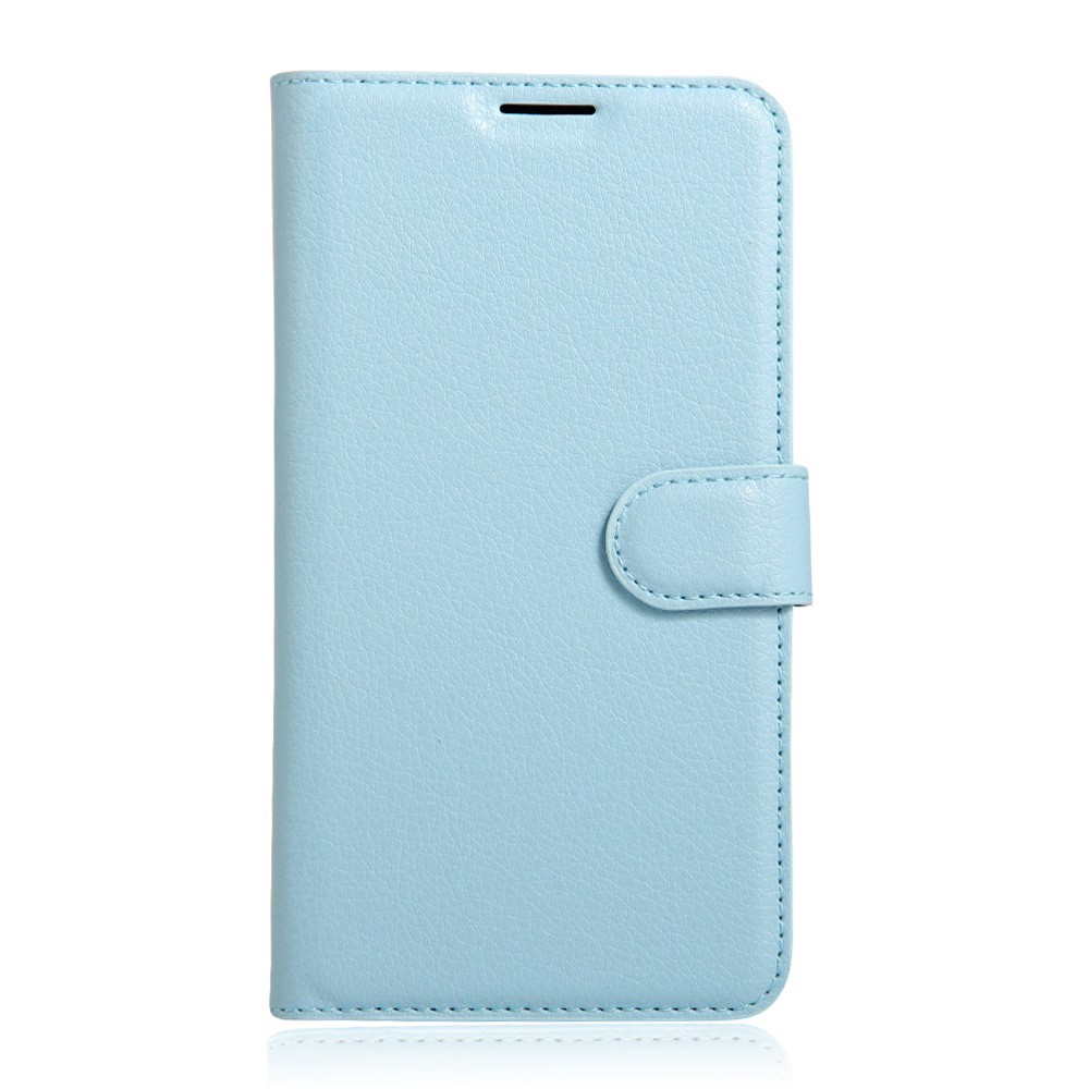 Couverture en Cuir Flip Magnétique Litchi Grain Pour Huawei P9 Lite - Bleu