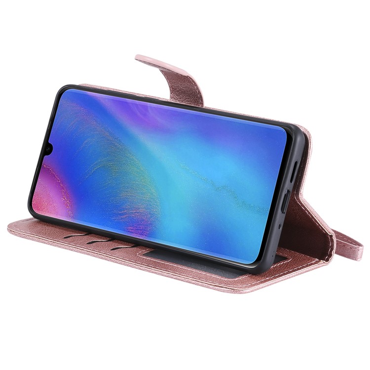 Scocca Magnetica Staccabile In Pelle 2-in-1 Per Huawei P30 Pro - Oro Rosa-7