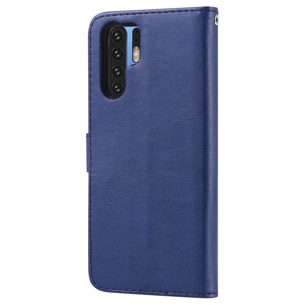 Magnetic Detachable 2-in-1 Wallet Leather Stand Casing for Huawei P30 Pro - Blue-3