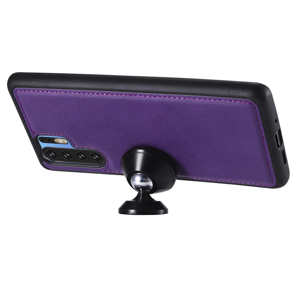 Magnetic Detachable 2-in-1 Wallet Leather Stand Case for Huawei P30 Pro - Purple-6