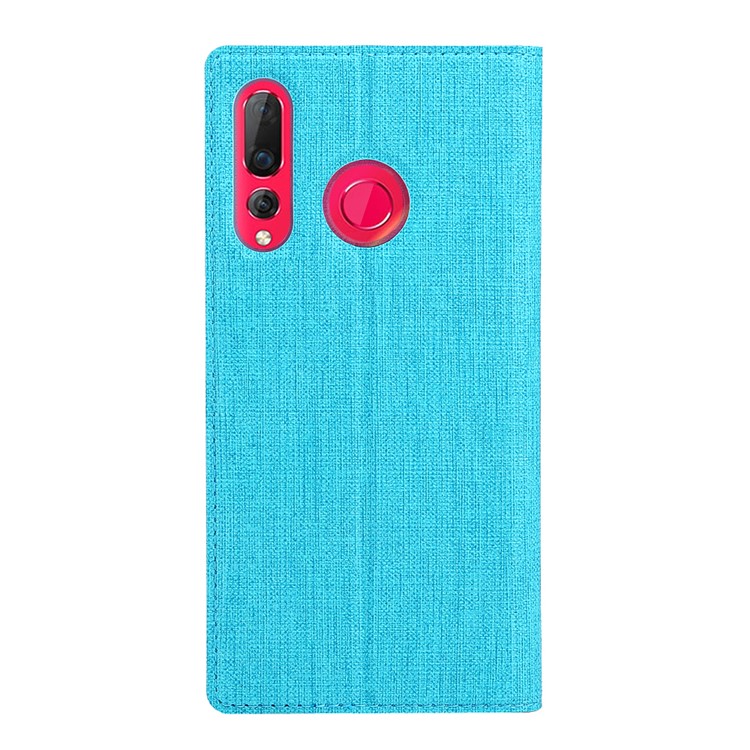 VILI DMX Cross Texture Leather Stand Case with Card Slot for Huawei nova 4 - Blue-3