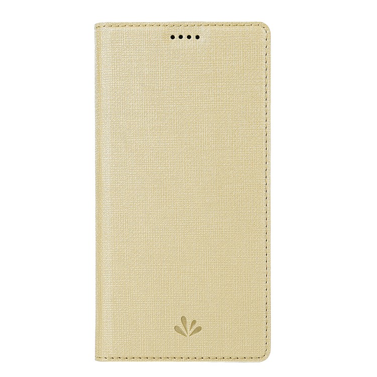 VILI DMX Cross Texture Leather Card Holder Mobile Cover for Huawei Honor View 20/V20 - Gold-2