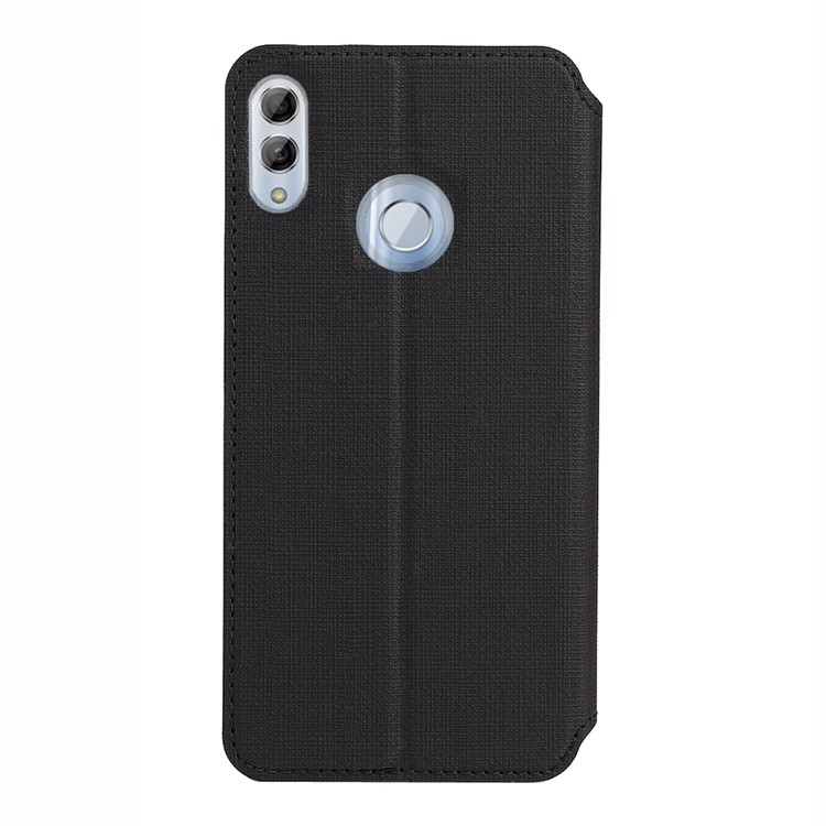 VILI DMX Cross Texture Card Slot Leather Stand Cover for Huawei Honor 10 Lite / P Smart (2019) - Black-3