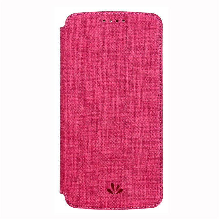 VILI DMX Cross Texture Card Slot Leather Stand Cover for Huawei Honor 10 Lite / P Smart (2019) - Rose-2