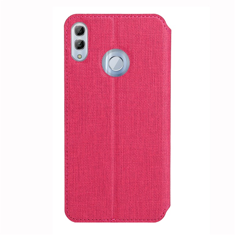 VILI DMX Cross Texture Card Slot Leather Stand Cover for Huawei Honor 10 Lite / P Smart (2019) - Rose-3