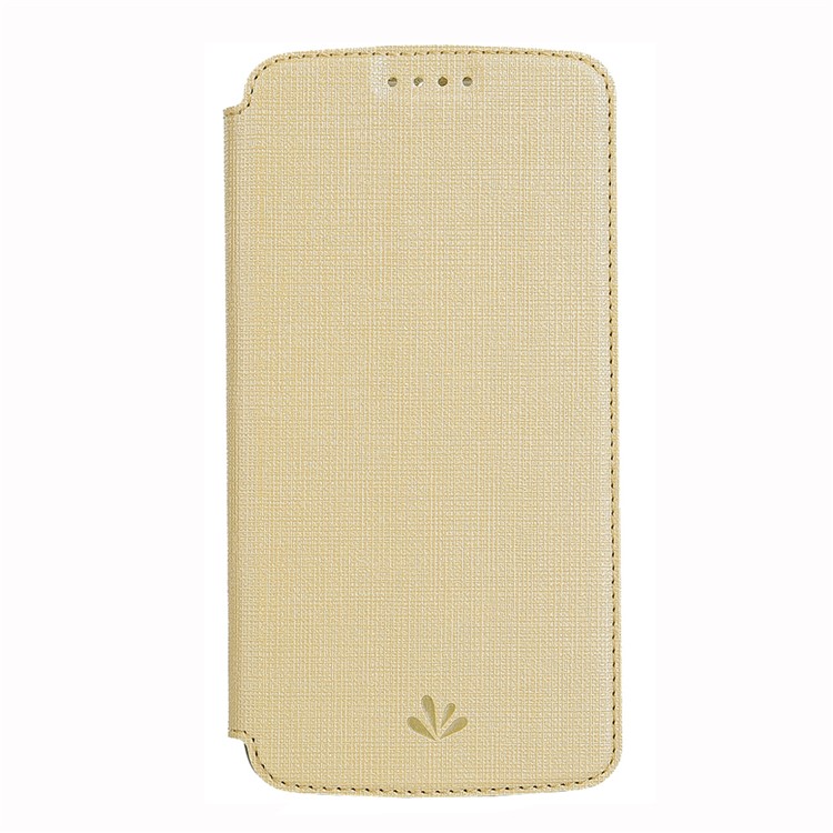 VILI DMX Cross Texture Card Slot Leather Stand Cover for Huawei Honor 10 Lite / P Smart (2019) - Gold-2