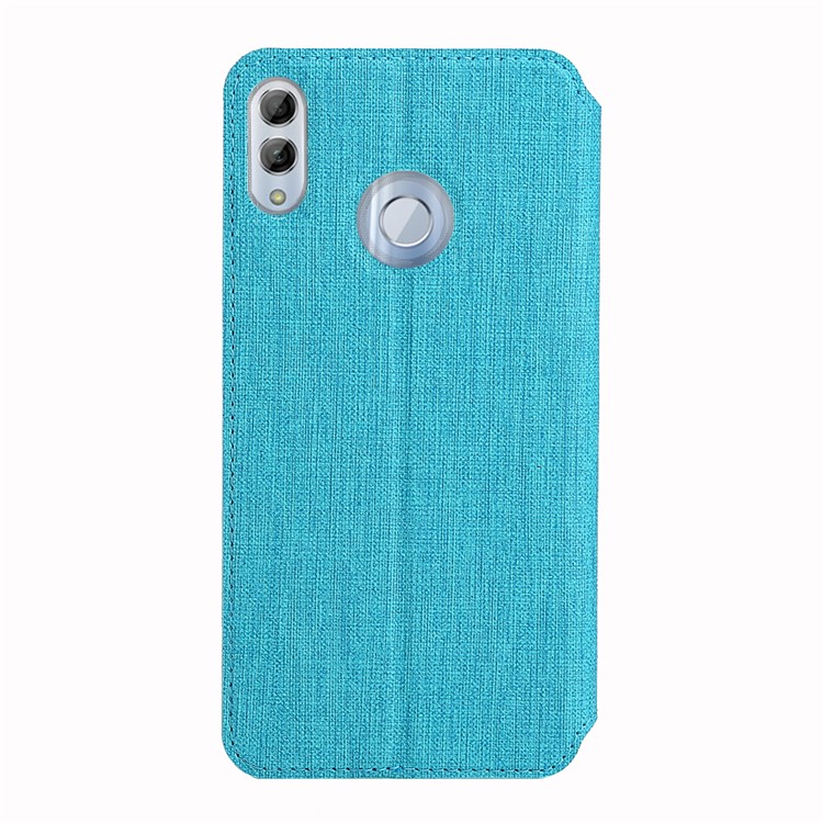 VILI DMX Cross Texture Card Slot Leather Stand Cover for Huawei Honor 10 Lite / P Smart (2019) - Blue-3