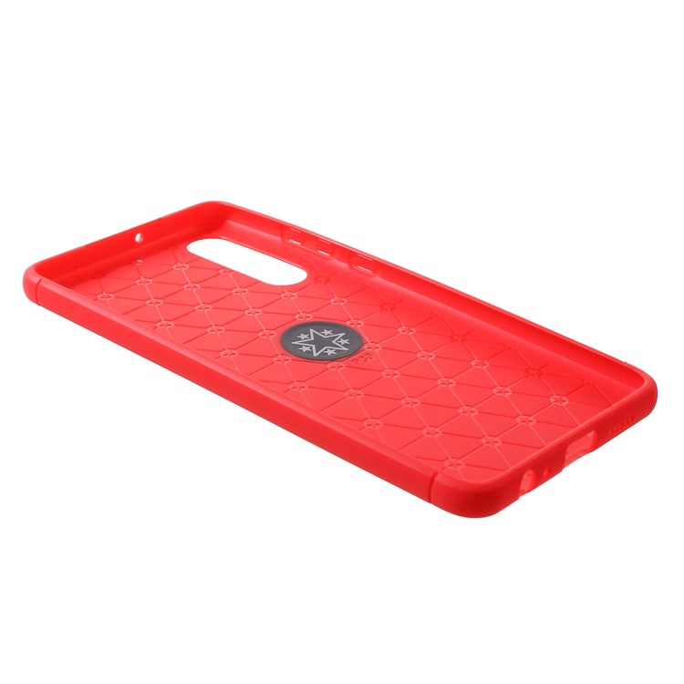 Finger Ring Kickstand TPU Case for Huawei P30 (Built-in Metal Sheet) - Red-4