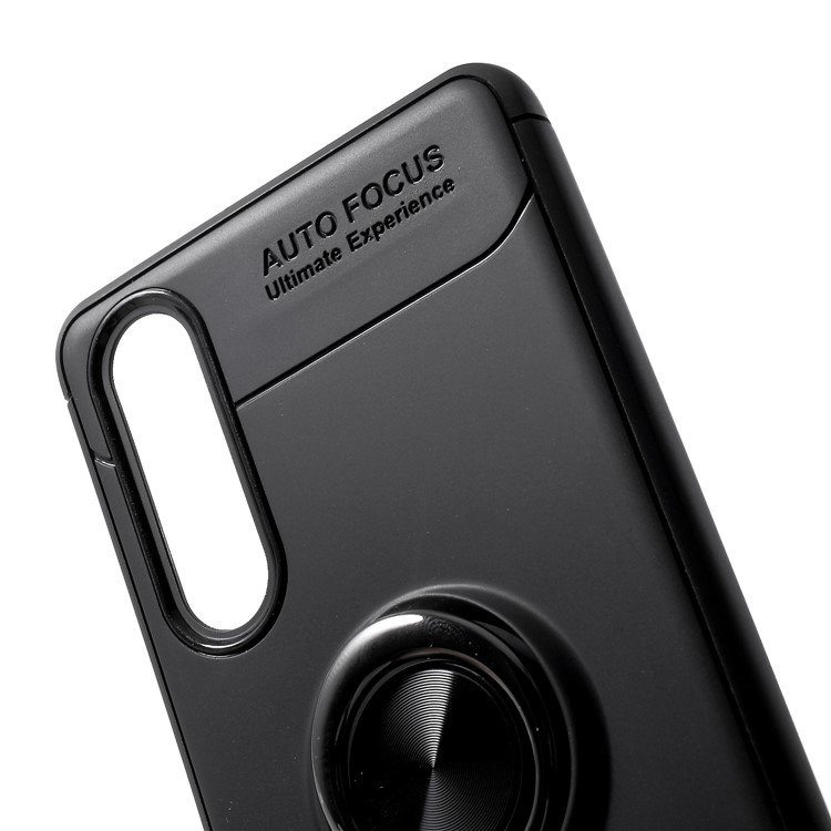 Finger Ring Kickstand TPU Case for Huawei P30 (Built-in Metal Sheet) - Black-4