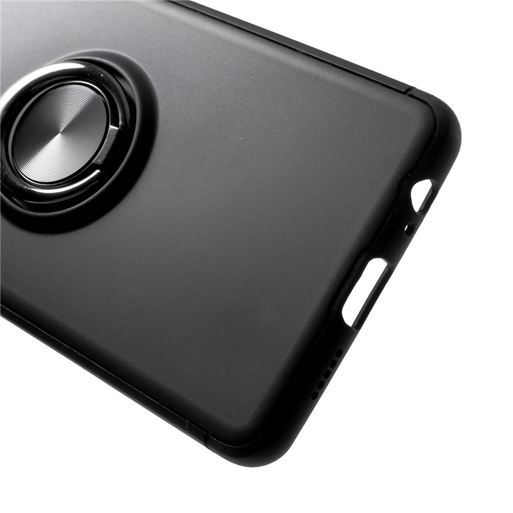 Finger Ring Kickstand TPU Case for Huawei P30 (Built-in Metal Sheet) - Black-5
