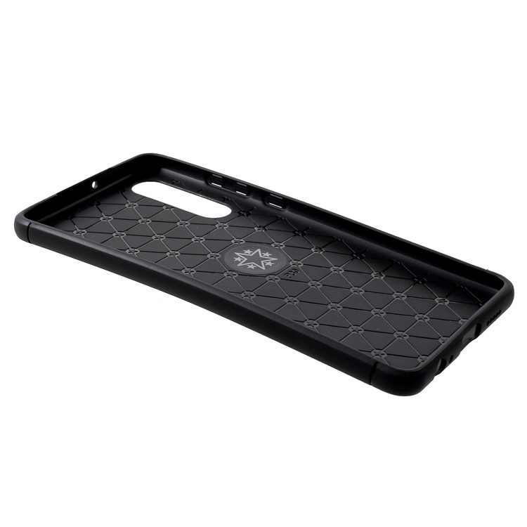Finger Ring Kickstand TPU Case for Huawei P30 (Built-in Metal Sheet) - Black / Rose Gold-4